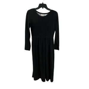 Erika & Company Dress Vintage Black Velvet Petite Small‎ Midi